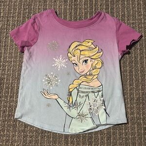 Disney Frozen Kids Tee - Purple and Light Blue